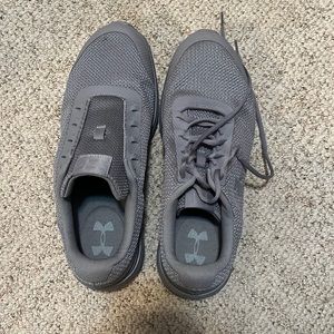 Size 12.5 Gray Under Armour Shoes